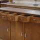 Buffet Art Déco moderniste en chêne massif 1940’s