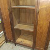 Library in wenge, ash and pine around 1930
