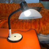 Flexible perforated metal desk lamp