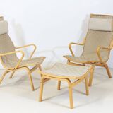 Finn Ostergaard armchairs and ottoman
