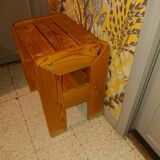Bedside tables in solid wood pine color varnished honey