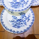 4 flat plates Gien Chardons (4)
