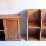 Art deco library in solid wood