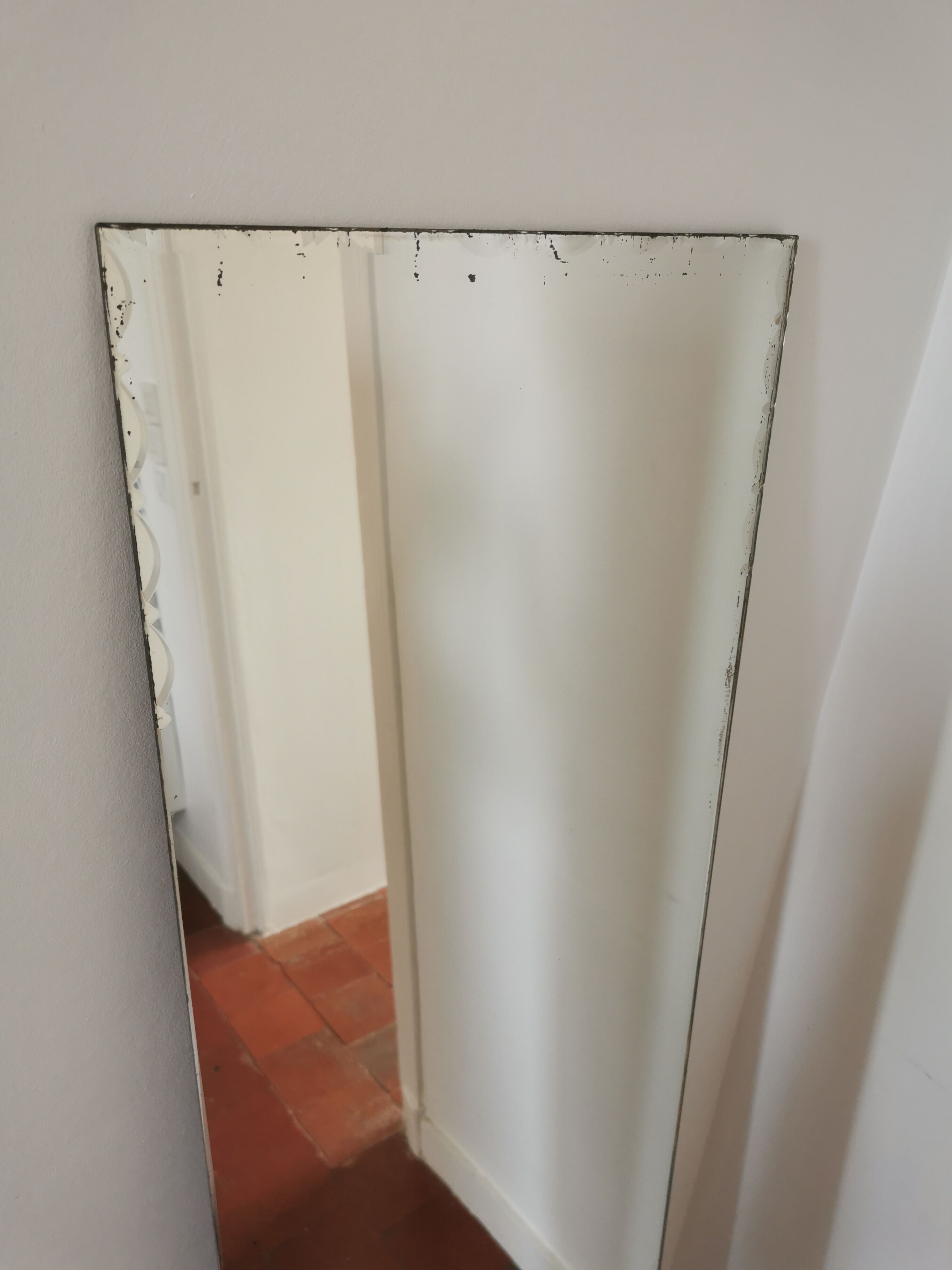 Art Deco beveled mirror