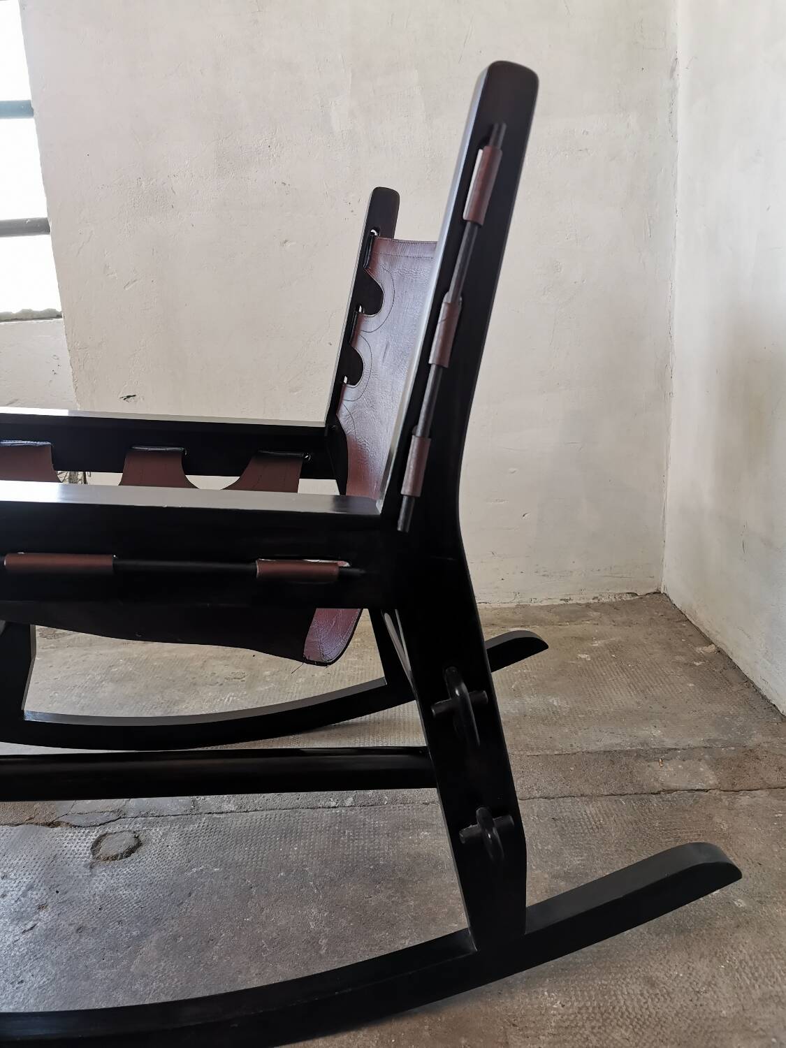 Brutalist rocking chair