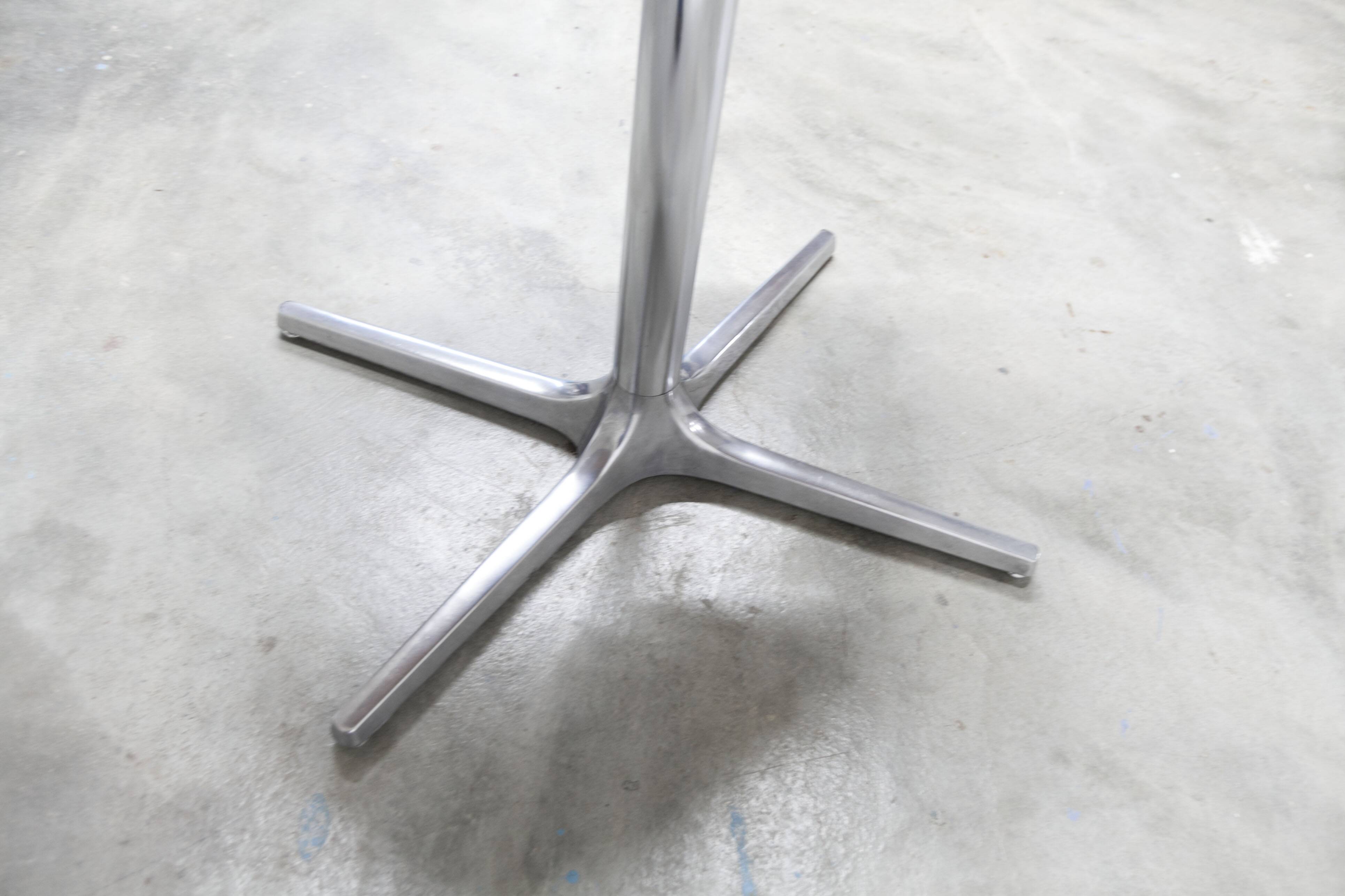 Roche Bobois oval table 1970 smoked glass chrome legs 152x117 cm