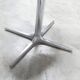 Roche Bobois oval table 1970 smoked glass chrome legs 152x117 cm