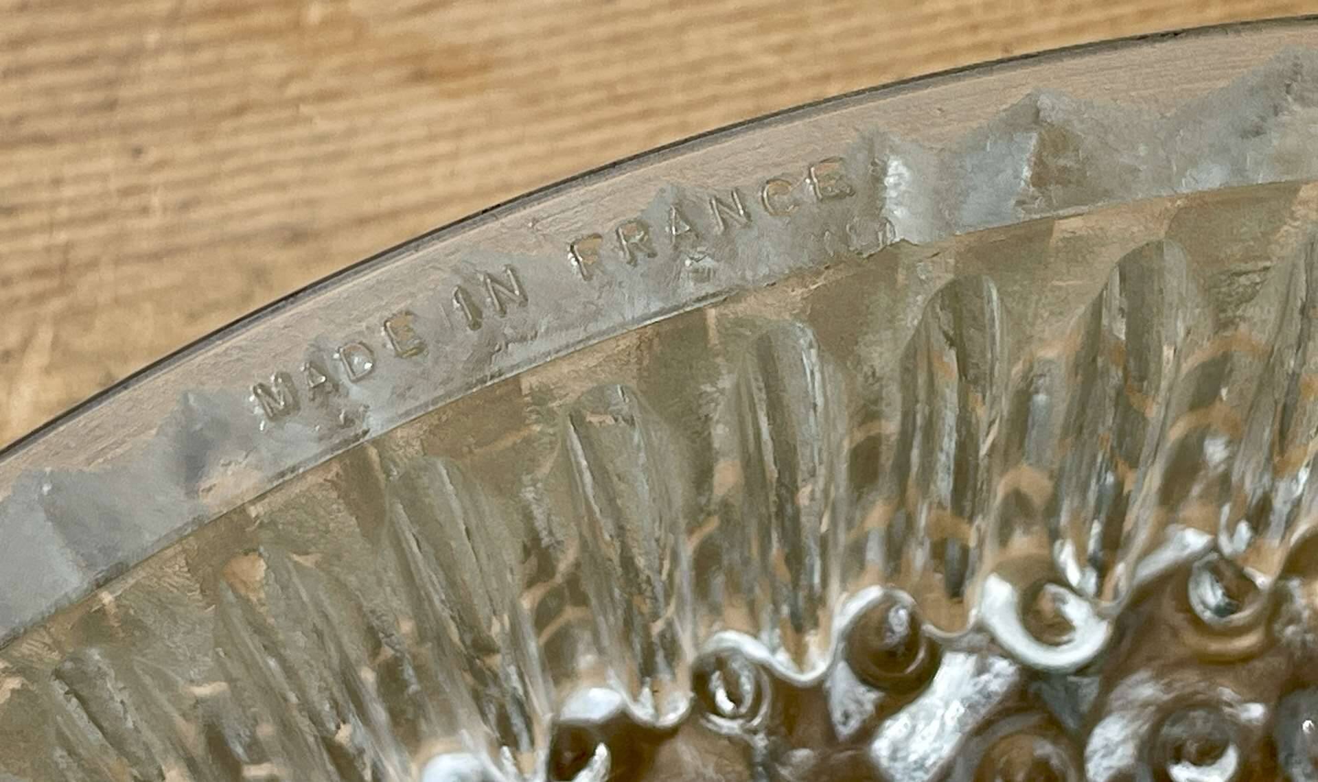 Plafonnier ou applique murale de la marque Holophane des années 1960 - Verre et métal