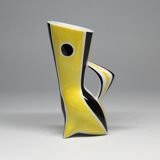 Vintage Vase • B&W “Wasp” Series • János Török • Zsolnay • 1950