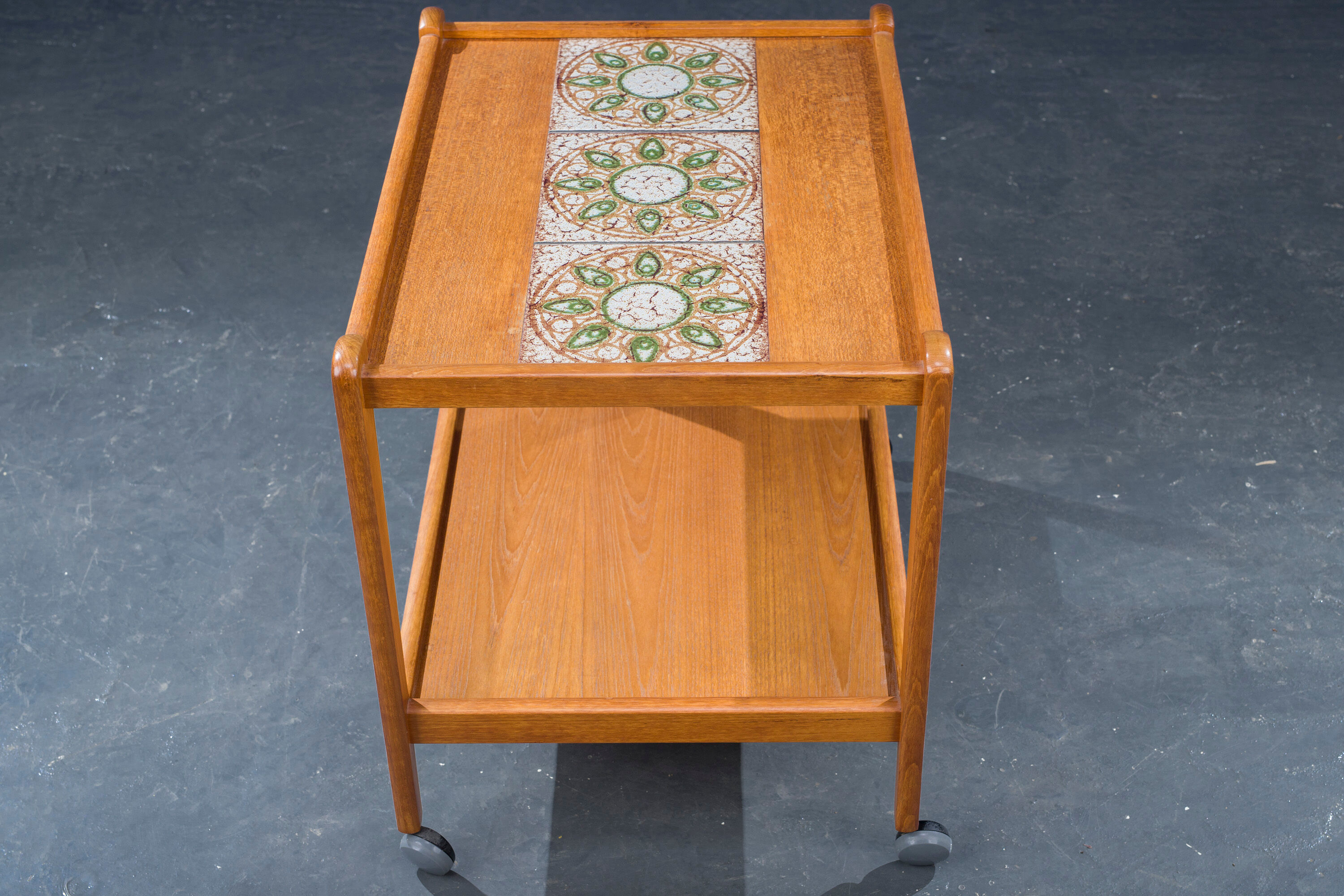Mid-Century Danish Teak Serving Trolley, 1960s