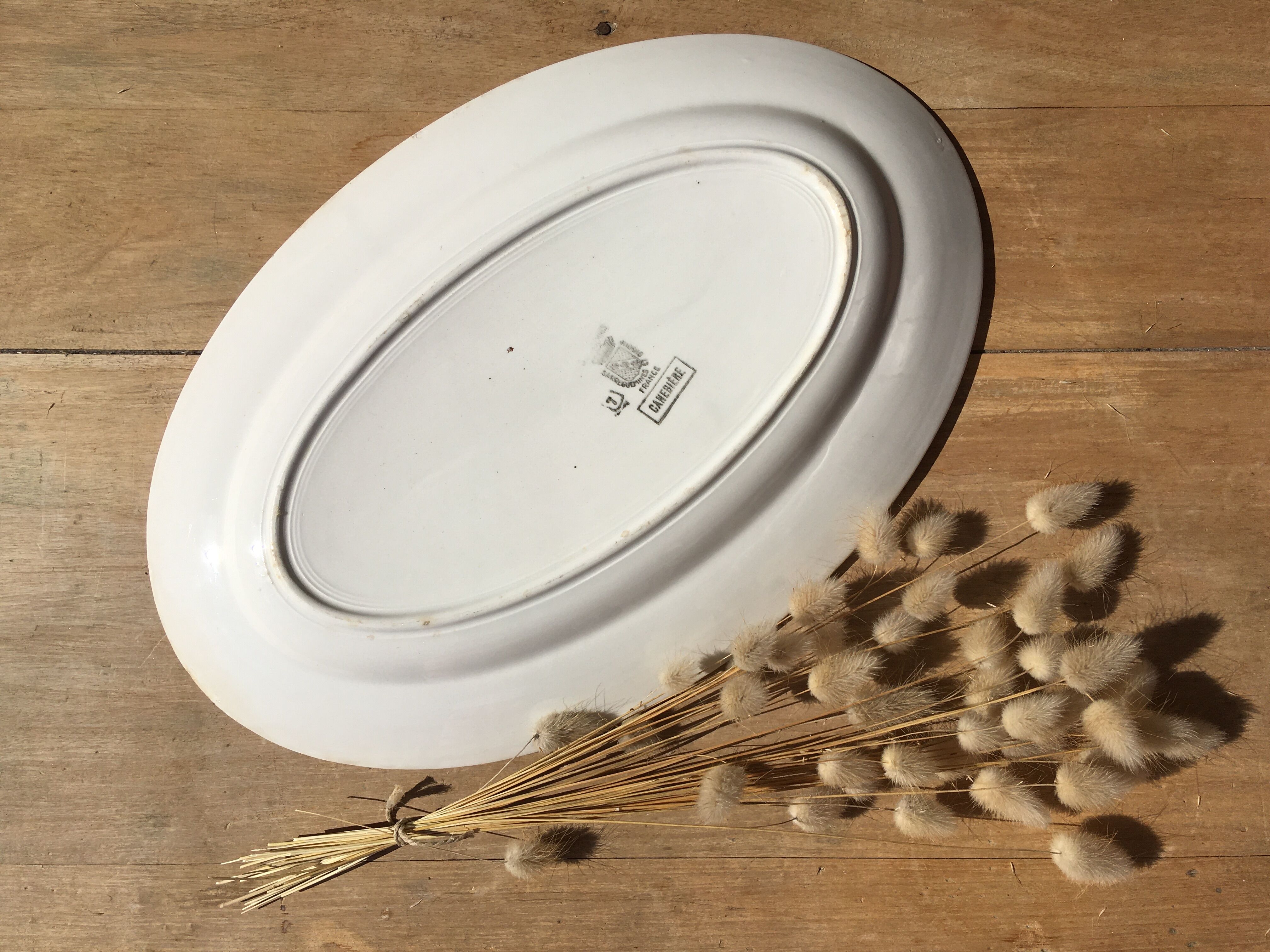 Oval dish Sarreguemines and Digoin