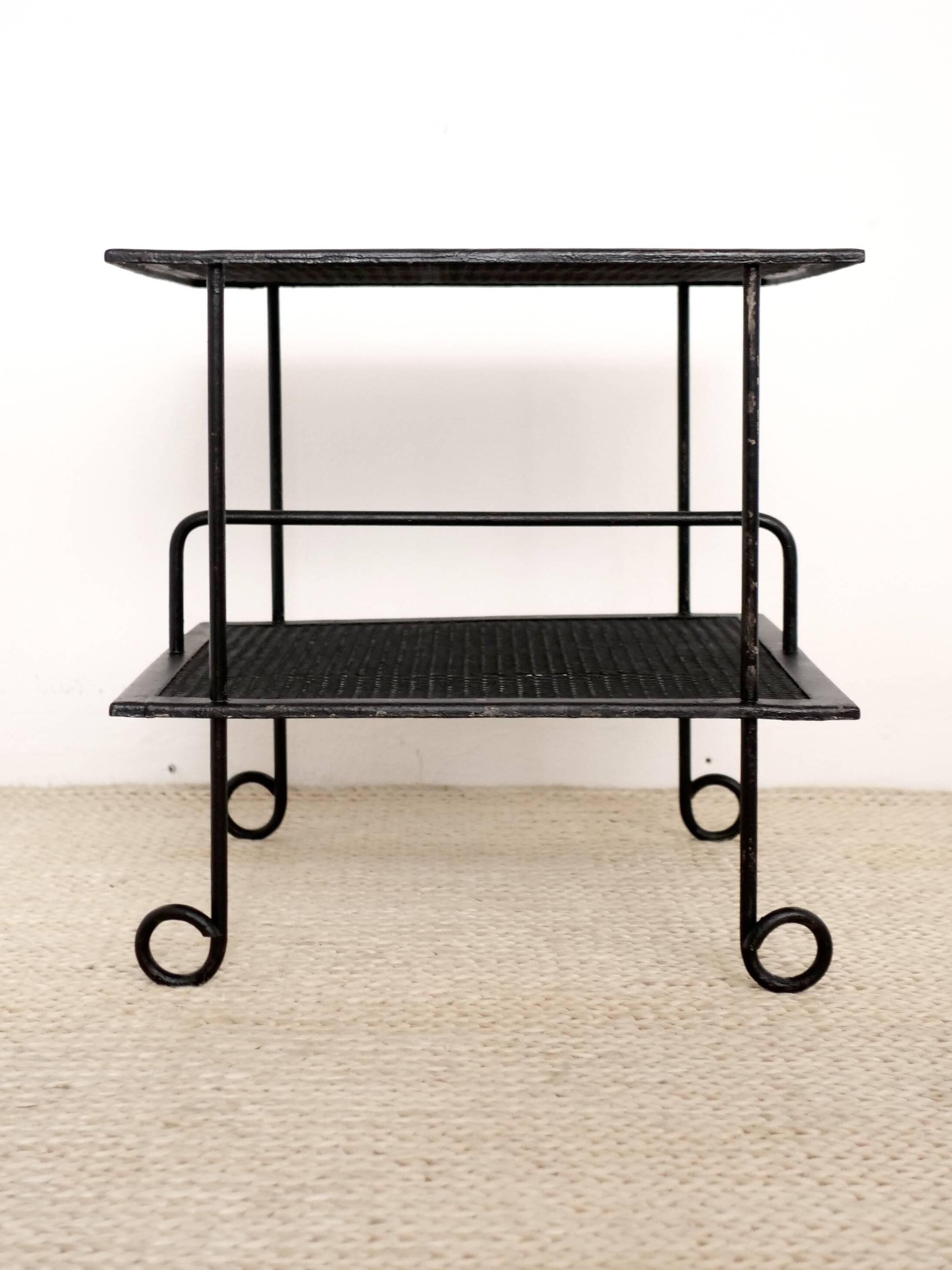 1950s metal side table