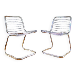 chaises chrome design