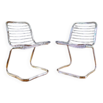 Chaises chrome design 70