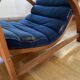 Fauteuil Jindrich Halabala en bois et canne, années 1930