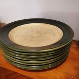 Lot vintage ceramic plates Saint Clément