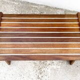 Modernist laminated wood coffee table, 1970.