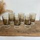6 luminarc france smoked glasses
