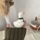 Vintage porcelain salt and pepper shaker in the shape of cottage core geese