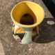 Vase pichet aux poissons signé J Fonck céramique vintage