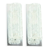 Pair of Mid Century Modern Murano Glass Wall Lights From Doria, 1960s