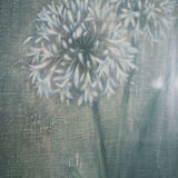 Painting „The White Flower”, Scandinavian design, 1970s