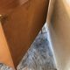 Vintage storage cabinet sliding doors and compass legs