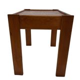 Vintage set of 3 side tables nesting pine wood 60s