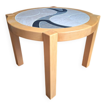 Table basse vintage maison Haslev Møbelsnedkeri, série Kakkelborde, me