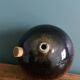 Fig-shaped oil lamp, stoneware soliflore, signed ceramic.