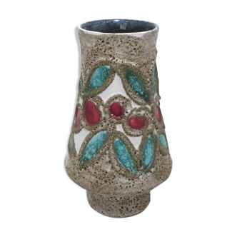 Vase fat lava strehla gdr east germany 1960-1970