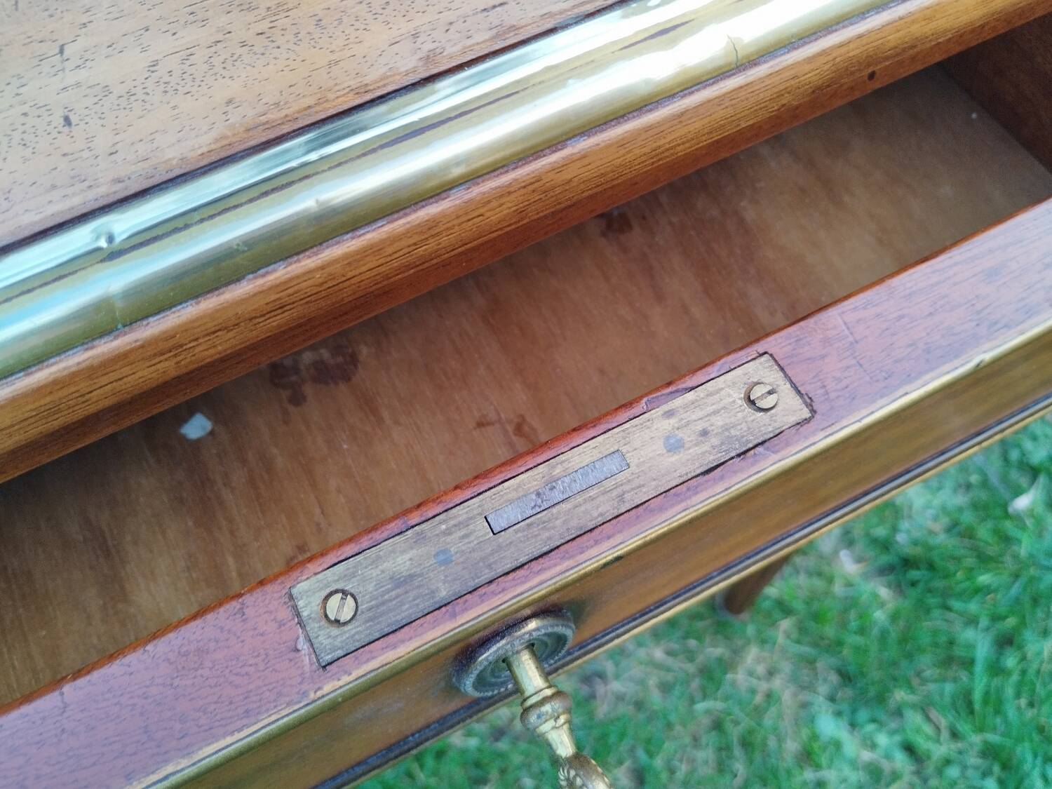 Antique Louis XVI style desk with drawers