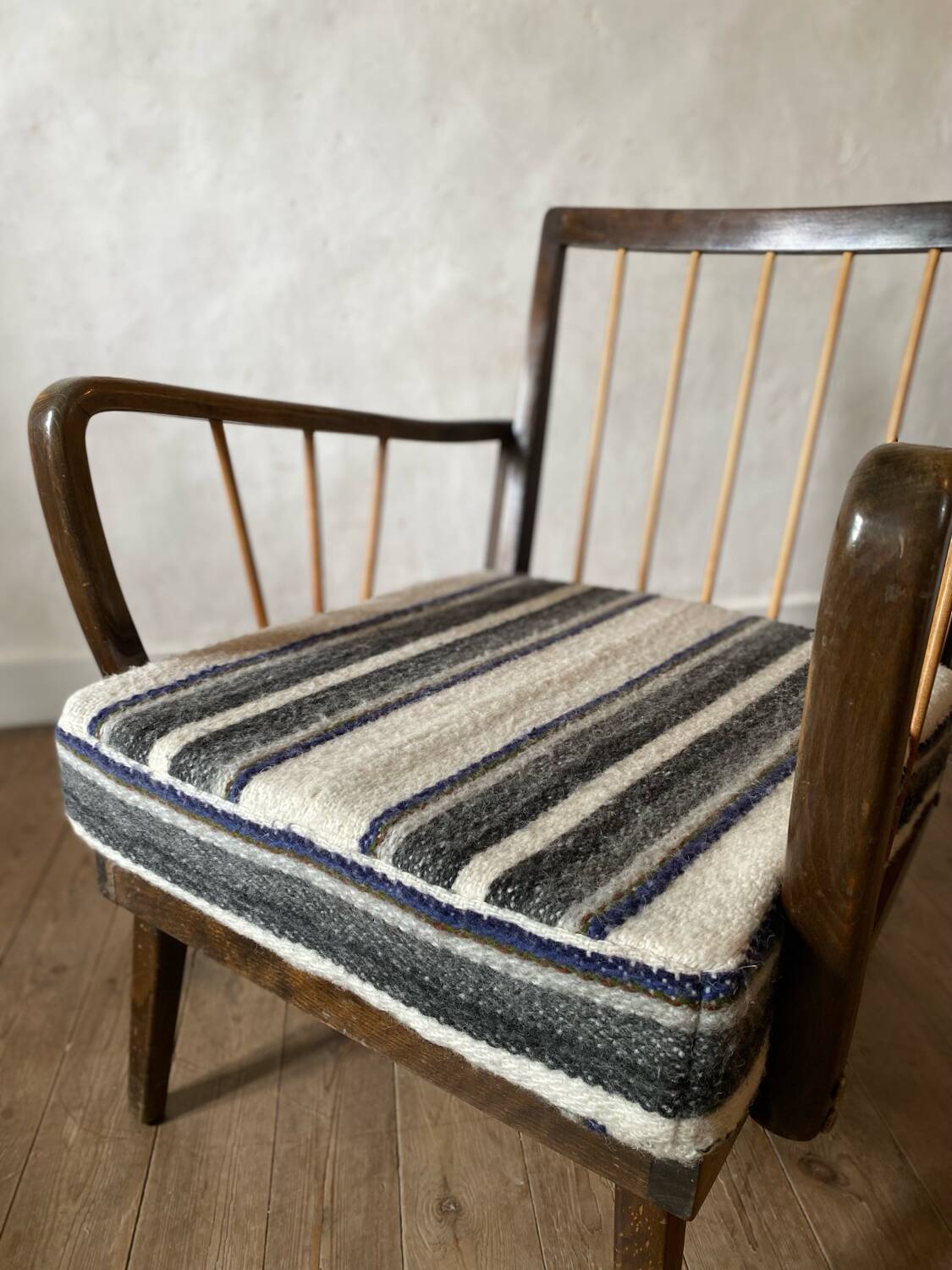 Restored vintage armchair