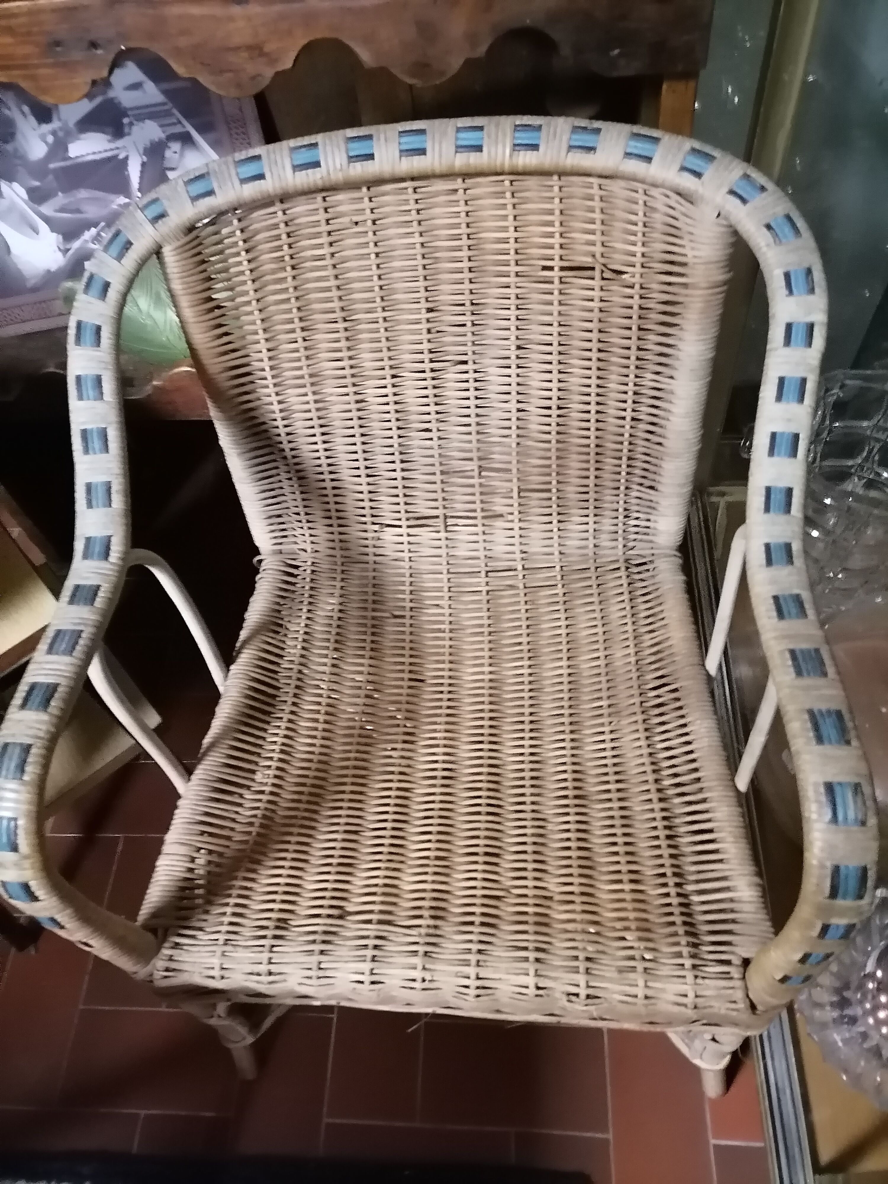 Garden rattan living room