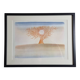 Vintage reproduction after “The Thinking Tree” by Folon, framed, 1974, 42 cm x 31 cm