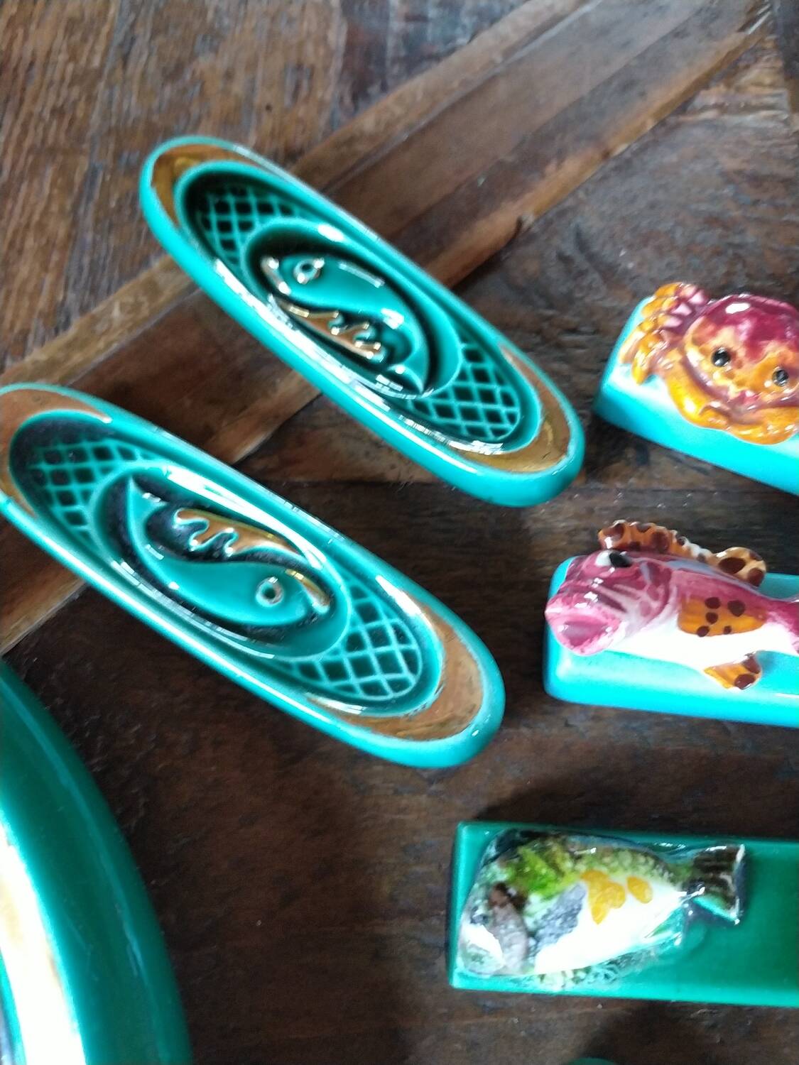 Art Deco knife holder and trivet