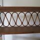 Wooden and rattan bookcase, 1970s-1980s