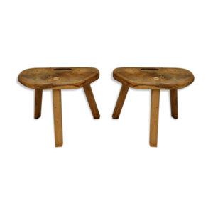 paire tabourets tripode