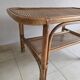 Vintage coffee table in rattan and cane – 1960s/70s