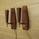 Set of two wall lamps, Danish design, 1970s, production: Denmark