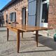 Extendable solid oak table Scandinavian 1960s-70s