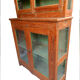 Vitrine meuble de metier commercant haute etroite bois teck