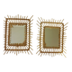 2 miroirs en rotin