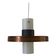 Glass ceiling light with a copper-coloured metal frame, 1960s, Germany.