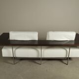 Rolf Benz Dono sofa by Christian Werner in white leather, 1990s