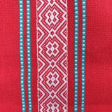 Vintage vermilion Basque tablecloth 180X130