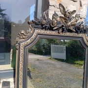 Miroir ancien à fronton 168/88 cm