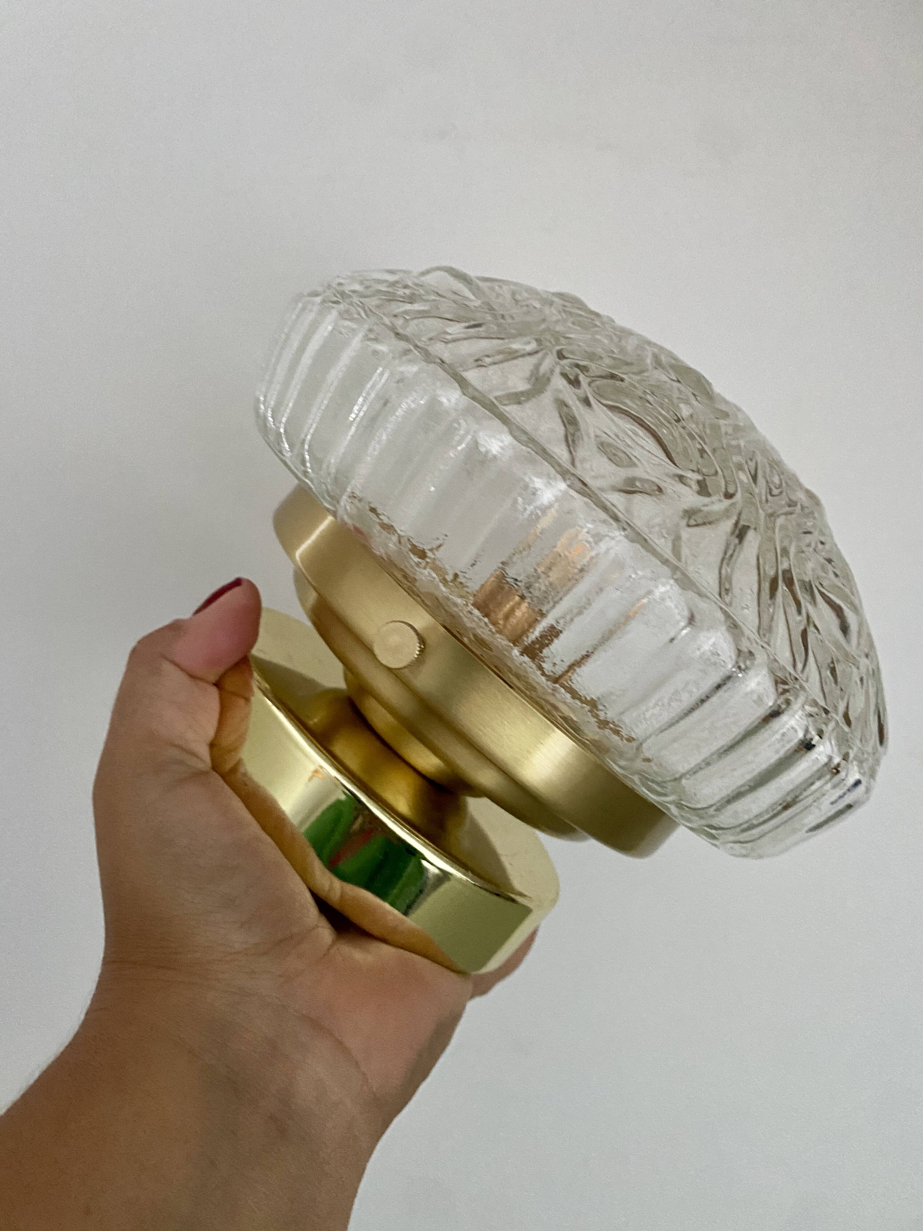 Vintage glass globe wall or ceiling light