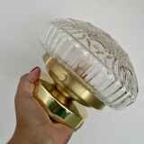 Vintage glass globe wall or ceiling light