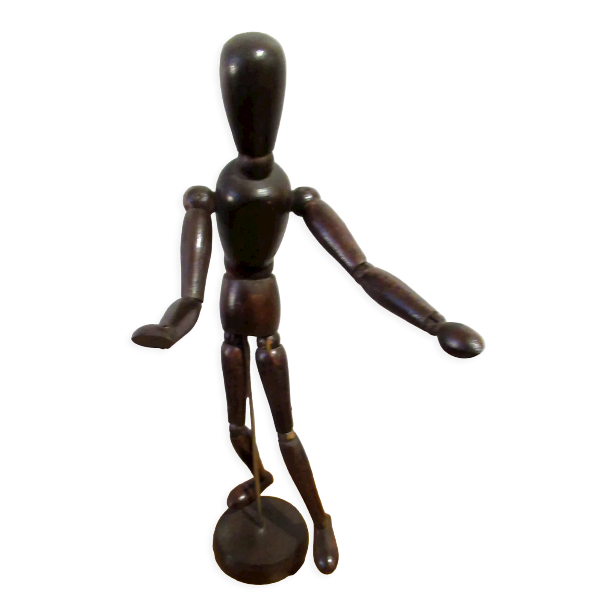 Articulated wooden mannequin